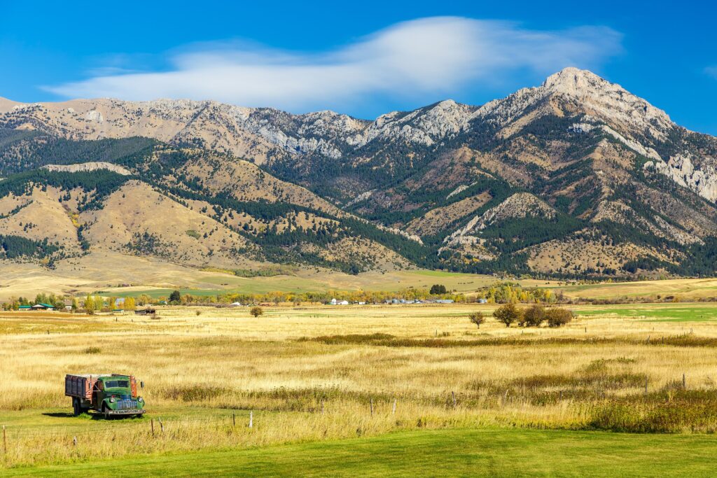 Montana Ranch in fall